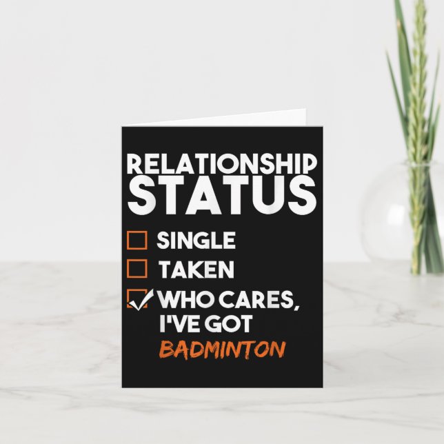 Carte État de la relation Ive a Badminton Funny Sarcas (Devant)