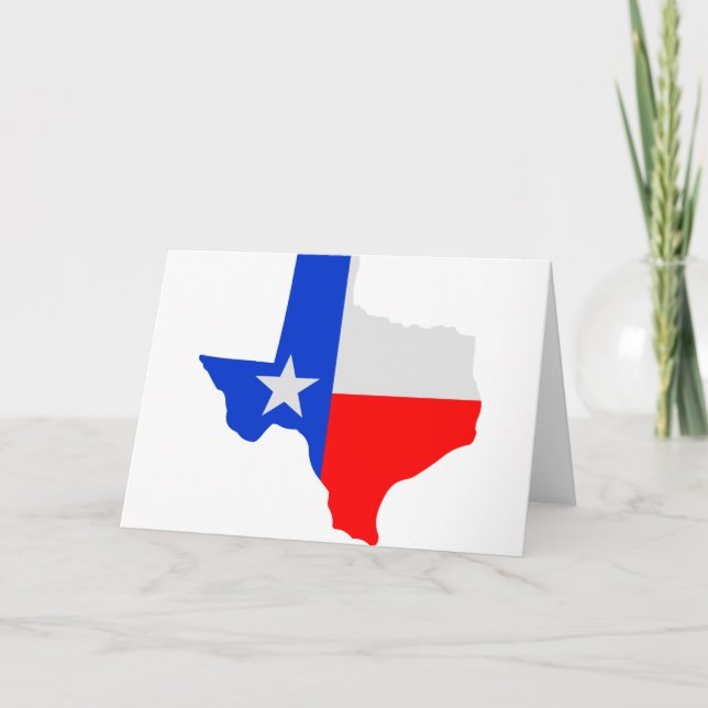 Carte État d'étoile solitaire du Texas (Devant)