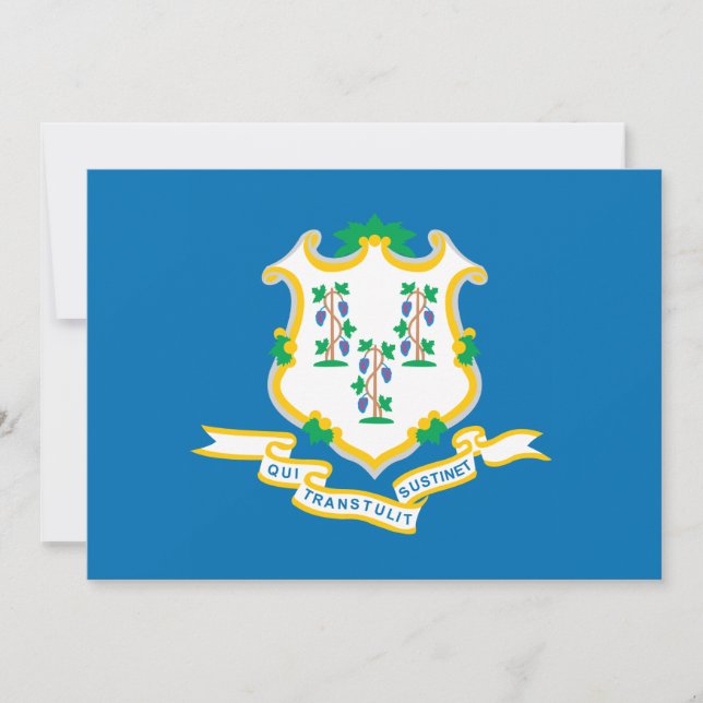 Carte État du drapeau du Connecticut (Devant)