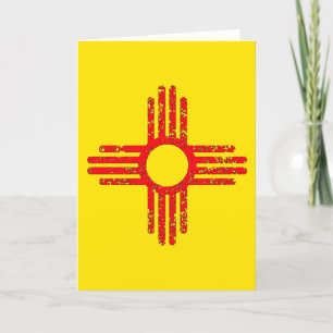 Carte État du Nouveau-Mexique Zia Sun