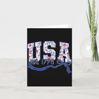 Carte États-Unis Est 1776 Toile Floral Patriotique Vinta
