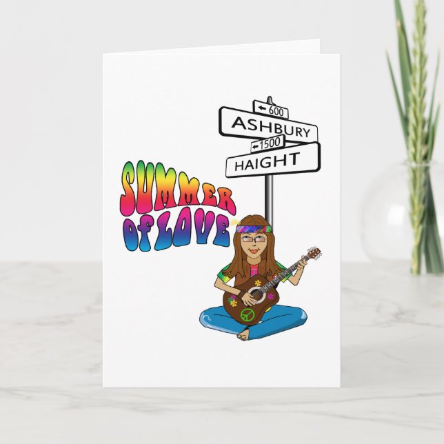 Carte Été de Haight Ashbury de l'amour (Devant)
