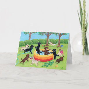 Carte Été Fun Labradors