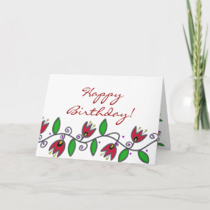 Carte Eternity Vine - Happy Birthday