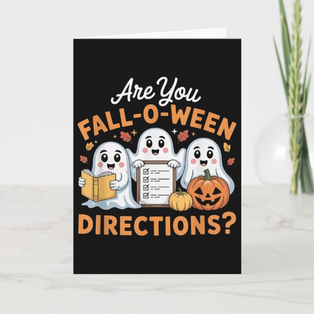 Carte Êtes-vous tombé O Ween Directions Professeur Fantô (Devant)