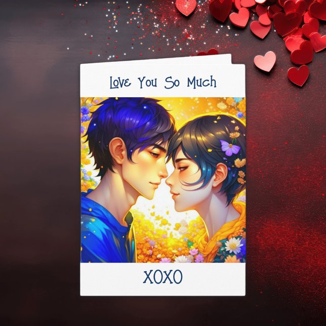 Carte Ethereal Anime Couple Valentine's Day (Créateur téléchargé)