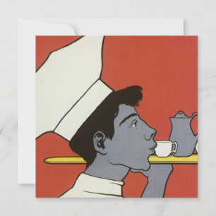 Carte Étiquette de produit vintage, Kakao chocolat chaud