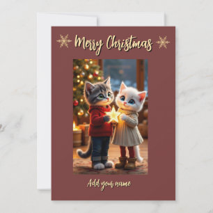 Carte étoile de Noël Tom & Luna