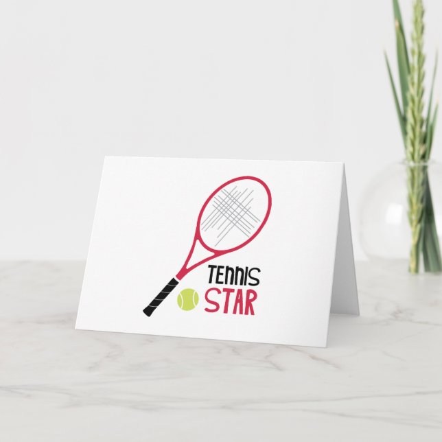 Carte Étoile de tennis (Devant)