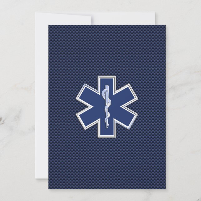 Carte Étoile de vie Services Médicales d'urgence paraméd (Devant)