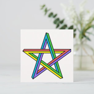 Carte Étoile d'illusion optique