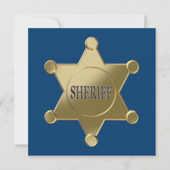 Carte Étoile d'or du shérif (Devant)