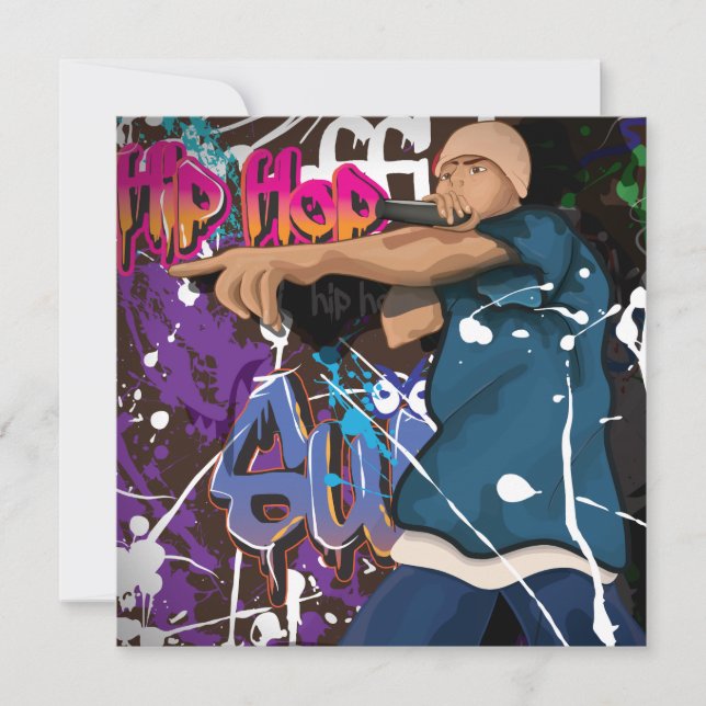 Carte Étoile Hip hop (Devant)