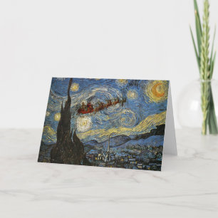 Carte étoilée de nuit de Noël