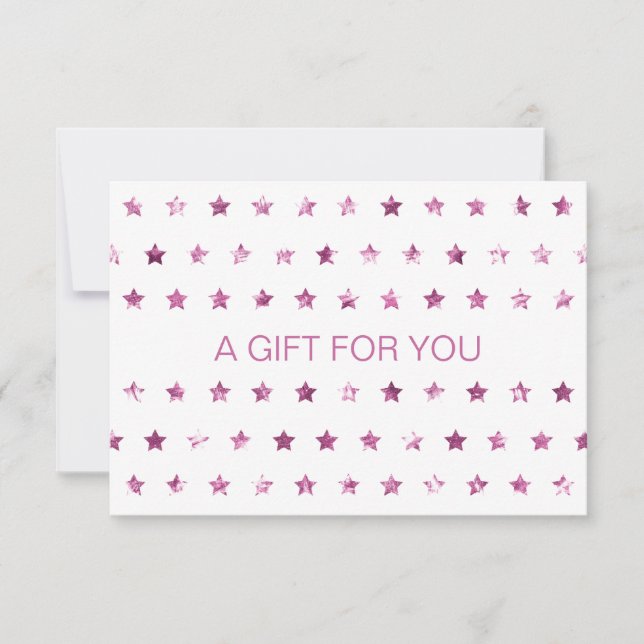 Carte Étoiles de Parties scintillant de CERTIFICAT D'ENT (Devant)