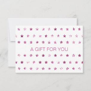 Carte Étoiles de Parties scintillant de CERTIFICAT D'ENT