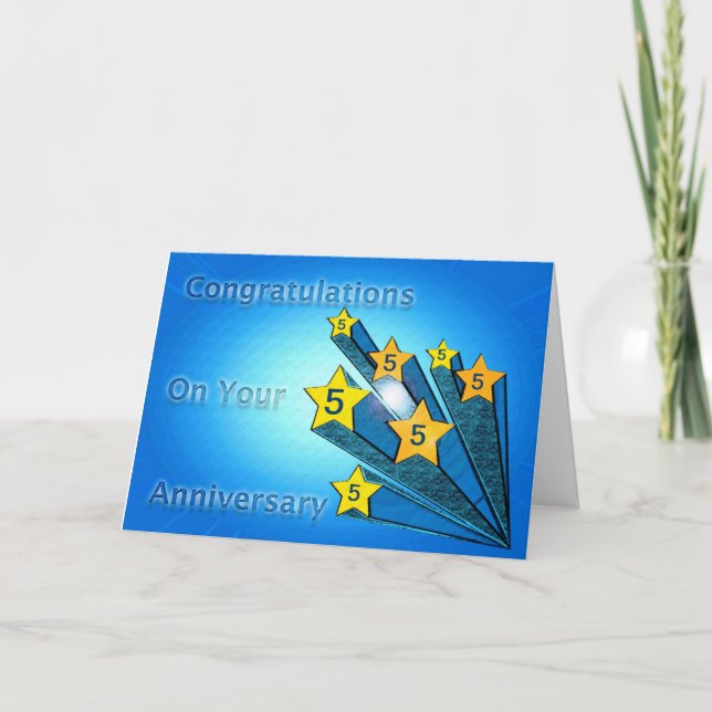 Carte Étoiles de tir personnalisables pour l'anniversair (Devant)