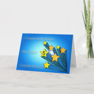 Carte Étoiles de tir personnalisables pour l'anniversair