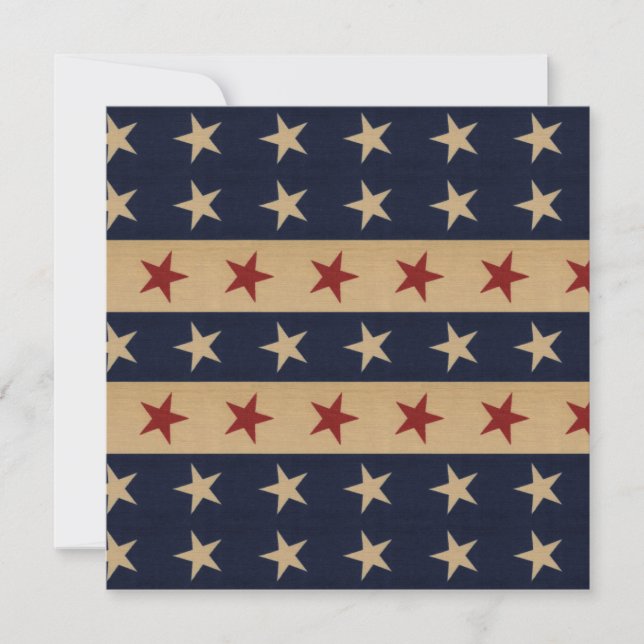Carte Étoiles et rayures Americana (Devant)