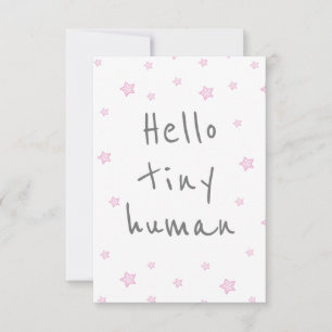 Carte étoiles mignon accueil bébé/naissance félicitation