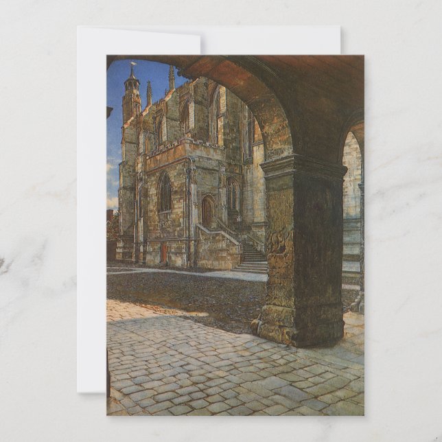 Carte Eton College Chapelle par Anna Alma Tadema (Devant)