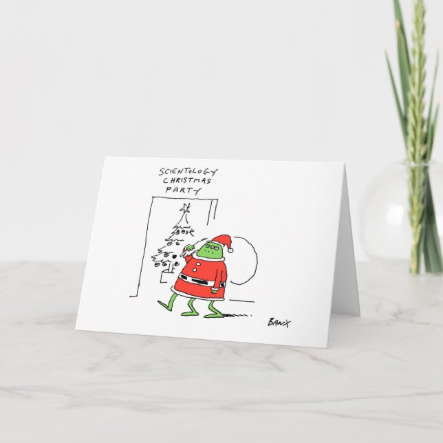 Carte étrangère de Noël de Scientologist (Devant)
