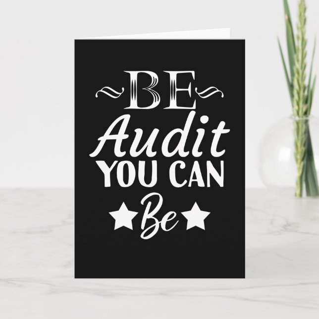 Carte Être Audit Vous Pouvez Être Drôle Comptable CPA (Devant)
