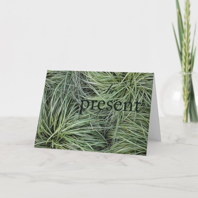 Carte Être présent (Devant)