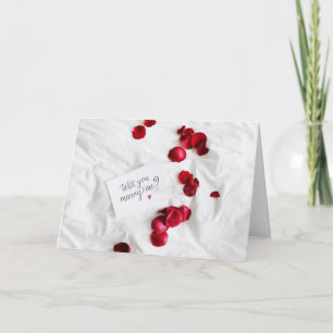CARTE ÊTRE ROMANTIQUE COMME JE LE DEMANDE **MARRY ME*** 