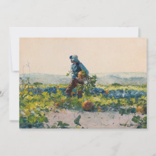 Carte Être un garçon d’agriculteur Winslow Homer