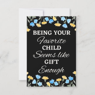 Carte Être Votre Enfant Préféré Semble Suffisamment, Cad
