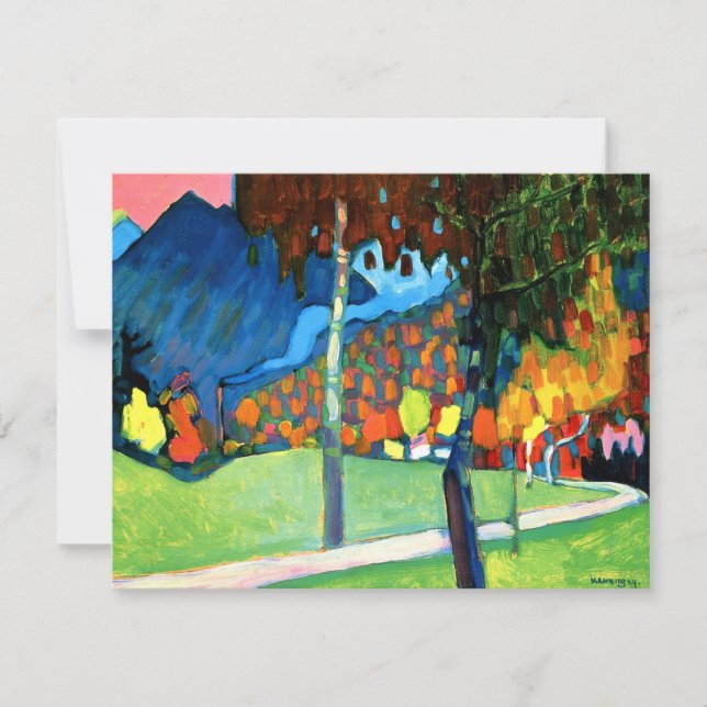 Carte Étude d'automne à Oberau, oeuvre de Kandinsky (Devant)