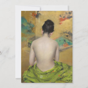 Carte Étude de la chair et de l'or   William Merritt Cha