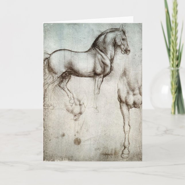 Carte Étude des chevaux - Leonardo da Vinci (Devant)