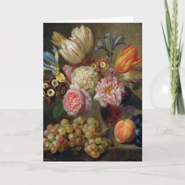 Carte Étude des fleurs (Devant)