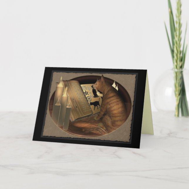 Carte Étude des leçons de chat (Devant)