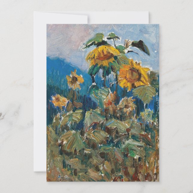 Carte Étude des tournesols | Marie Egner (Devant)