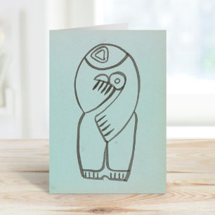 Carte Étude pour la mère et l'enfant   Henri Gaudier-Brz