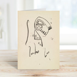 Carte Études sculpturales Henri Gaudier-Brzeska