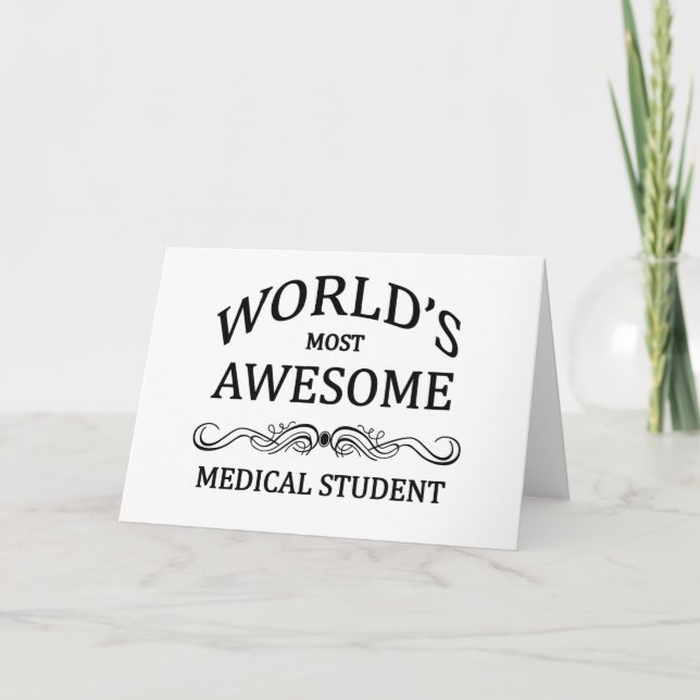 Carte Étudiant Médicale le plus génial au monde (Devant)