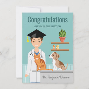 Carte Étudiant vétérinaire DVM Graduate Félicitations