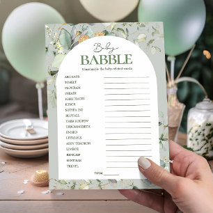 Carte Eucalyptus Babble Babble Word Scrambule jeux