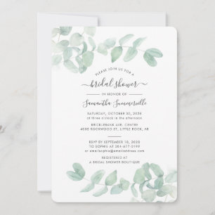 Carte Eucalyptus Fête des mariées végétale végétale