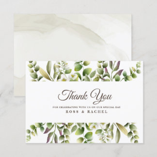Carte Eucalyptus Vert Élégant