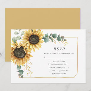 Carte Eucalyptus Vert Tournesol Floral Succulent