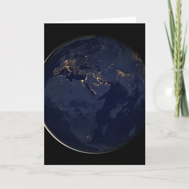 Carte Europe, Afrique et Moyen-Orient Lumières De La Vil (Devant)