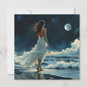 Carte Évasion au bord de la mer sous la Lune Vierge