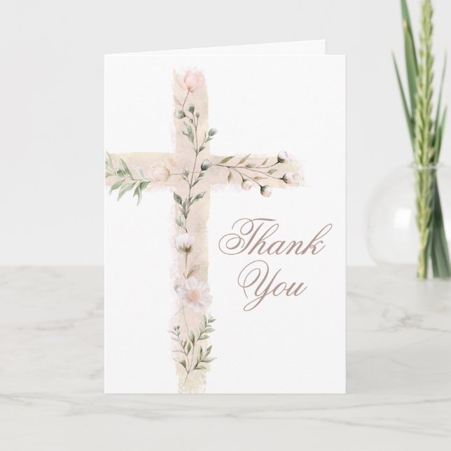 Carte événement religieux de la Croix-Saint-Merci fleuri (Devant)