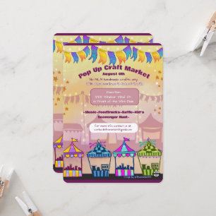Carte Événements de marché éphémère Flyers (sans IA)