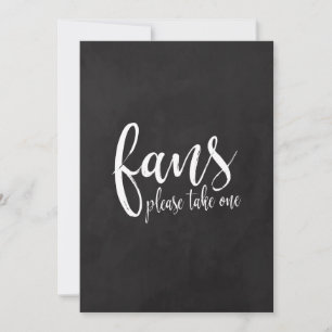 Carte Éventails de mariage Panneau de mariage à la craie
